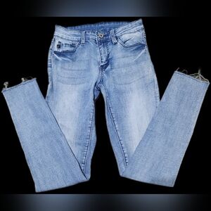 Rue21 Light Wash Stretch Skinny Jeans - Pale Blue